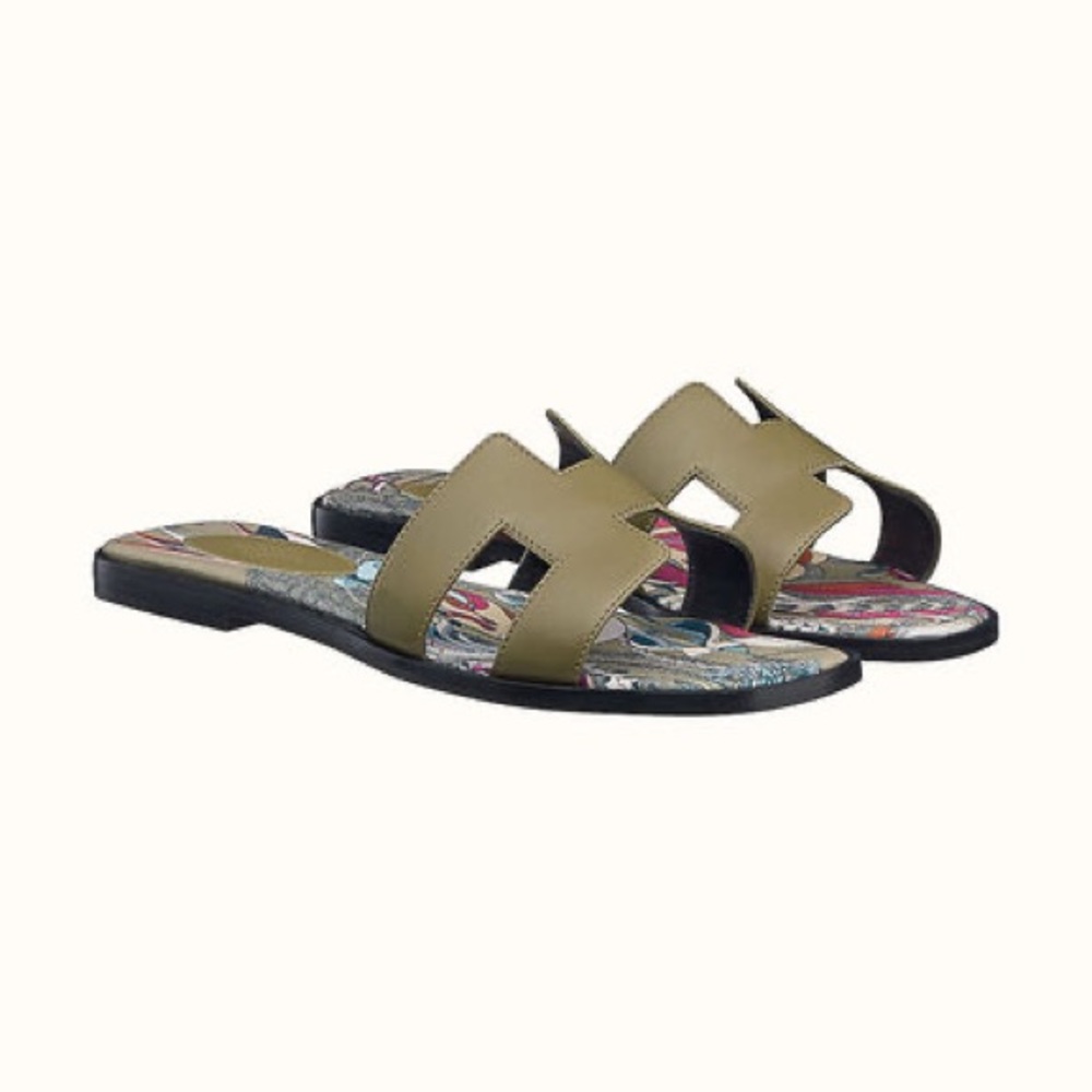 Authentic Hermes Oran Sandals